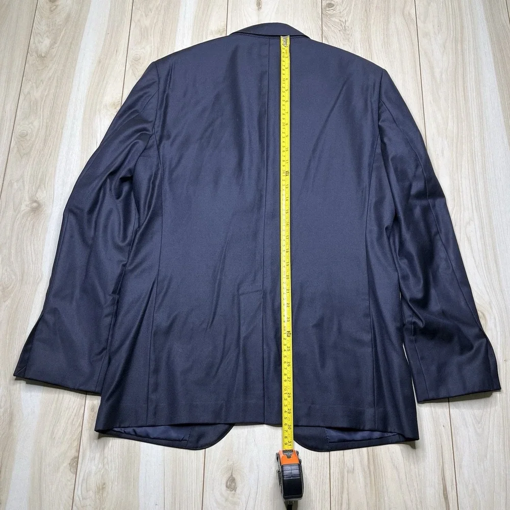 J. Crew Ludlow Jacket Loro Piana Italian Wool Half-Lined Blazer Navy Mens 40R
